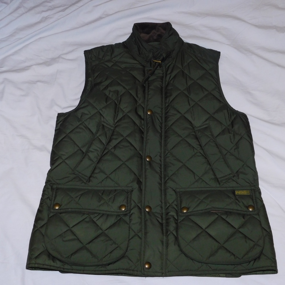 NewMens Olive Ralph Lauren Vest